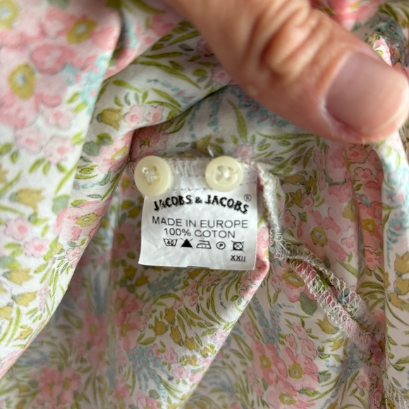 Jacob’s and Jacob’s hand tailored from paris S button down tunic or coverup. - Picture 6 of 11